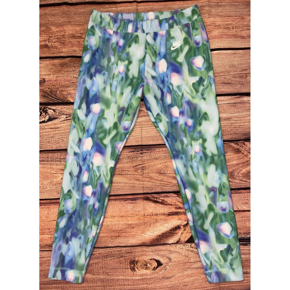NIKE SPORTSWEAR LEGGINGS GLACIER‎ BLUE 840519-411 WOMENS LARGE